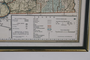 Vintage State of Washington Map