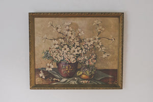 Large Vintage Floral Print
