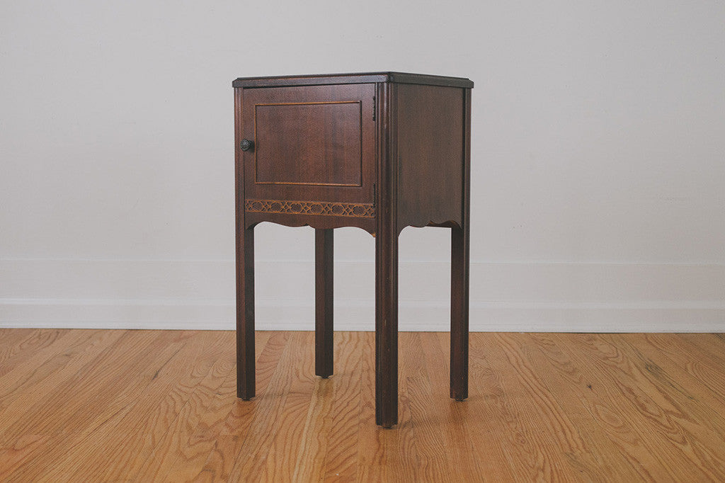 Vintage Humidor Side Table