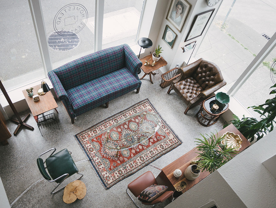 Plaid Sofa
