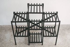 Black Slat Shelf