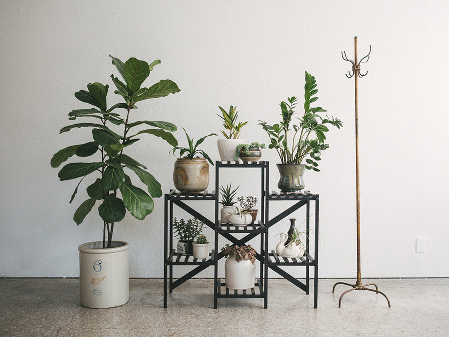 Black Slat Shelf