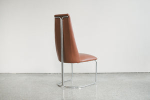 Leather & Chrome Chair