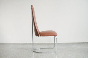 Leather & Chrome Chair