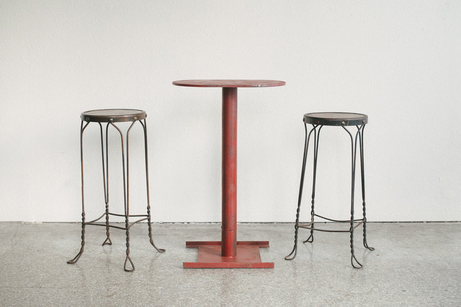 Industrial Pedestal Table