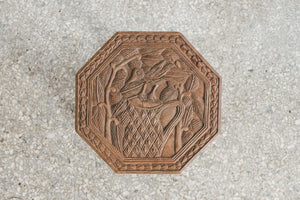 Carved Bird Table