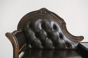 Leather Entry Bench