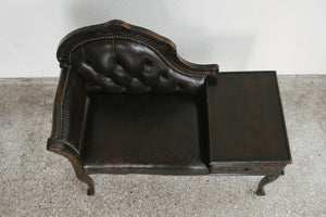 Leather Entry Bench