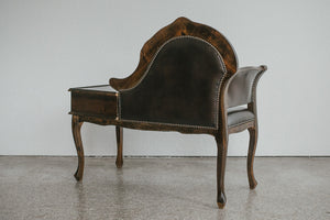 Leather Entry Bench