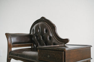 Leather Entry Bench