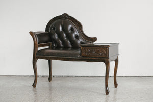 Leather Entry Bench