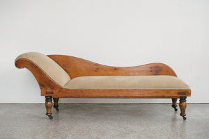Antique Pine Chaise