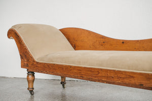 Antique Pine Chaise