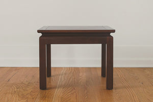 Walnut & Brass End Table