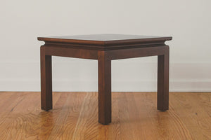 Walnut & Brass End Table