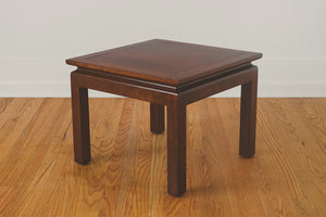 Walnut & Brass End Table