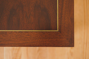 Walnut & Brass End Table
