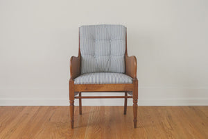 Vintage Ticking Stripe Chair