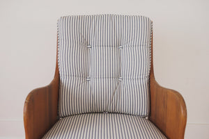 Vintage Ticking Stripe Chair