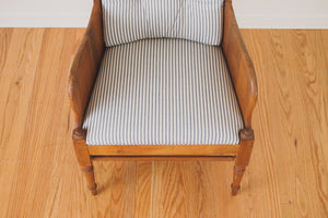 Vintage Ticking Stripe Chair
