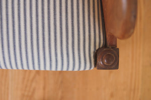 Vintage Ticking Stripe Chair