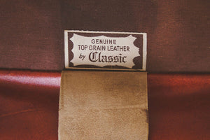 Distressed Leather Wingback