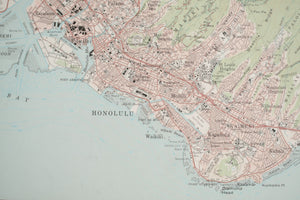 Vintage Hawaii Map