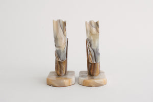 Marble Horse Bookends