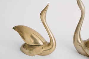 Brass Geometric Swans