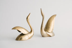Brass Geometric Swans