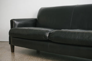 Black Leather Sofa