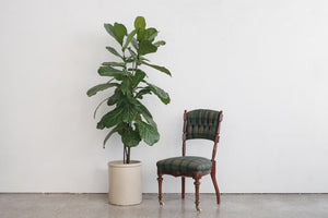 Plaid Eastlake Chair