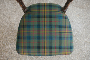 Plaid Eastlake Chair