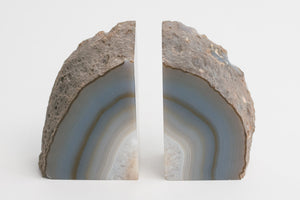 Blue Agate Bookends