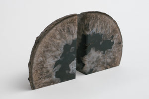 Black Agate Bookends