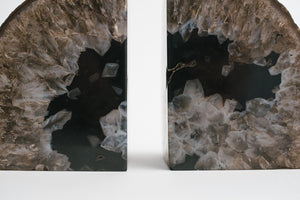 Black Agate Bookends
