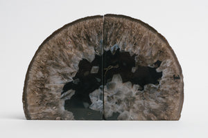 Black Agate Bookends