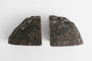 Black Agate Bookends