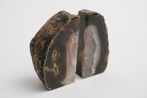 Brown Agate Bookends
