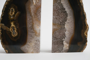 Brown Agate Bookends