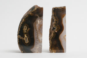 Brown Agate Bookends