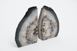 Black Agate Bookends
