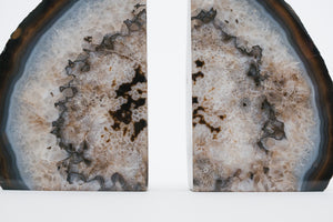 Black Agate Bookends