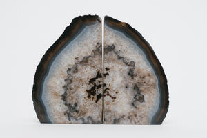 Black Agate Bookends