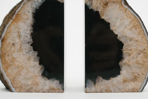 Black Agate Bookends