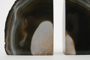Black Agate Bookends