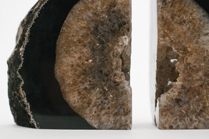 Black Agate Bookends