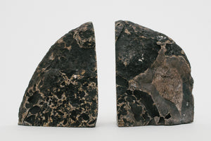 Black Agate Bookends