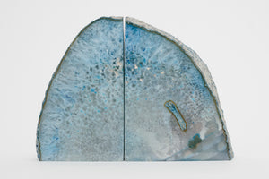 Blue Stone Bookends
