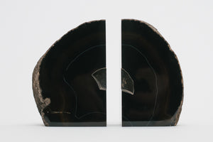Black Quartz Bookends
